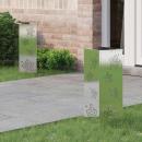 ARDEBO.de - Solar LED Weg Licht 2 pcs Edelstahl Edelstahl