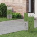 ARDEBO.de - Solar LED Weg Licht 2 pcs Edelstahl Edelstahl