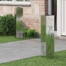 ARDEBO.de - Solar LED Weg Licht 2 pcs Galvanisiert Galvanisiert