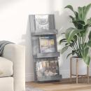 ARDEBO.de - Magazinregal Graues Sonoma 51 x 11 x 102 cm Holzwerkstoff