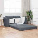 ARDEBO.de - Klappsofa Bett Dunkelgrau 148 x 71 x 83 cm Samt