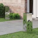 ARDEBO.de - Solar LED Weg Licht 2 pcs Galvanisiert Galvanisiert