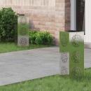 ARDEBO.de - Solar LED Weg Licht 2 pcs Edelstahl Edelstahl