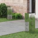 ARDEBO.de - Solar LED Weg Licht 2 pcs Galvanisiert Galvanisiert