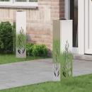 ARDEBO.de - Solar LED Weg Licht 2 pcs Edelstahl Edelstahl