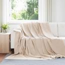 ARDEBO.de - Wohndecken 6 Stück Beige 240 x 270 cm Fleece