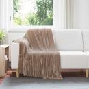 ARDEBO.de - Überwurfdecke Kamel 150 x 130 cm Fleece
