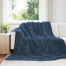 ARDEBO.de - Überwurfdecke Marineblau 240 x 220 cm Fleece