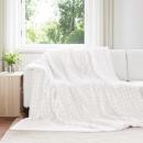 ARDEBO.de - Überwurfdecke Weiß 240 x 220 cm Fleece