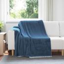 ARDEBO.de - Überwurfdecke Marineblau 150 x 200 cm Fleece