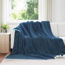 ARDEBO.de - Überwurfdecke Marineblau 240 x 270 cm Fleece
