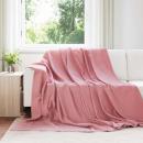 ARDEBO.de - Wohndecken 6 Stück Rosa 270 x 240 cm Fleece