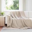 ARDEBO.de - Wohndecken 24 Stück Beige 240 x 220 cm Fleece