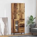 ARDEBO.de - Highboard Wandmontiert Altholz 69,5 x 34 x 180 cm Holzwerkstoff