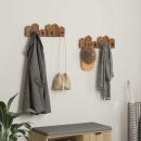 ARDEBO.de - Kleiderbügel Braun 48 x 8 x 15 cm Massives Mahagoni Holz