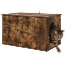 Katzenhaus Geräucherte Eiche 85 x 55 x 50 cm Holzwerkstoff