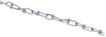 ARDEBO.de Erico Caddy CHK27K 11/2,5mm 30m 700N Knotenkette, Stahl, galvanisch/elektrolytisch verzinkt (385880)