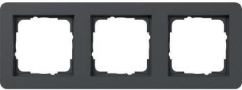 ARDEBO.de Gira Abdeckrahmen, 3-Fach, Serie E1, Anthrazit (0213152)
