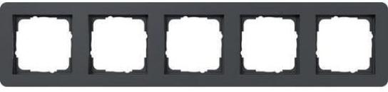 ARDEBO.de Gira Abdeckrahmen, 5-Fach, Serie E1, Anthrazit (0215152)