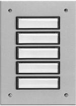 ARDEBO.de Grothe Aluminium-Etagenplatte 5-Fach zur Unterputz-Montage Witterungsbeständiges Aluminium Befestigungsbohrungen (ETA 805 EV1)