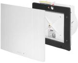 ARDEBO.de Helios Ventilatoreinsatz mit Fassade mit Intervall-Nachlaufsensor, weiß (ELS-VEI60)