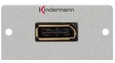 ARDEBO.de Kindermann Anschlussblende mit Kabelpeitsche DispalyPort, Halbblende, Aluminium eloxiert (7444000588)