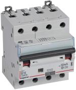 ARDEBO.de Legrand DX3 Fi/LS-Schalter B, 16A, 4-polig, 6kA, 30mA, Typ A, 400VAC, 4TE (411224)