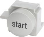 ARDEBO.de Bosch Siemens 00612644 Taste, Edelstahlfarbig, Start-Stop