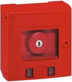 ARDEBO.de Legrand Sicherheitskasten IP44-IK07, mit Pilz-Schlüsseltaster, LED-Leuchtmelder, 1Ö/1S, rot (038009)