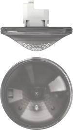 ARDEBO.de Theben thePrema S360-101 E UP BK Präsenzmelder (PIR) Deckenmontage Unterputz innen, 360° quadratisch, 7 x 7 m, 1 Kanal Licht, 1 Kanal HKL, schwarz (2070607)