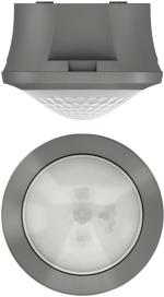 ARDEBO.de Theben theRonda S360-100 AP GR Präsenzmelder (PIR) Deckenmontage Aufputz innen, 360° rund, 8 m, 1 Kanal Licht, grau 2080551