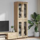 ARDEBO.de - Highboard mit Regal Sonoma-Eiche 60 x 35 x 182 cm Holzwerkstoff