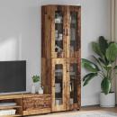 ARDEBO.de - Highboard mit Regal Altholz 60 x 35 x 182 cm Holzwerkstoff