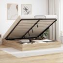 ARDEBO.de - Ottoman Bettgestell Sonoma-Eiche 193 x 120 x 25 cm Spanplatte