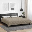 ARDEBO.de - Winterbettdecke Hellgrau 240 x 200 cm Mikrofaser