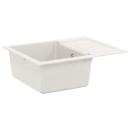 ARDEBO.de - Waschbecken Weiß 620 x 500 mm 80% Quarz und 20% Harz