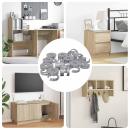 ARDEBO.de - Zapfenschloss-Muttern 4000 pcs Silber Stahl