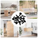 ARDEBO.de - Selbstschneidender Nagel 16364 pcs Schwarz 3,5 x 12 mm Eisen