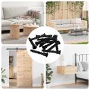 ARDEBO.de - Steckkappen-Schraube 3072 pcs Schwarz 10 x 40 mm Eisen