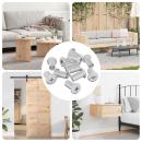 ARDEBO.de - Sicherungsmutter 3673 pcs Nickel Stahl