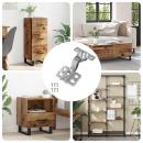 ARDEBO.de - Scharnier 12 pcs Nickel 26 mm Eisen