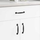 ARDEBO.de - Möbelgriff 250 pcs Schwarz 130 x 19,4 x 22,3 mm Aluminium