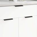 ARDEBO.de - Griff 725 pcs Schwarz 120 x 39,6 x 17 mm Aluminium