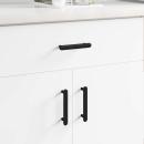 ARDEBO.de - Schrankgriff 474 pcs Schwarz 121 x 16.6 x 28.3 mm Eisen