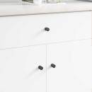 ARDEBO.de - Schrankknopf 1011 pcs Schwarz Eisen