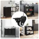 ARDEBO.de - Rollen 12 pcs Schwarz M6 x 1,5 mm Eisen und Nylon