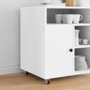 ARDEBO.de - Bockrolle 2 pcs Silber 50 mm Nylon