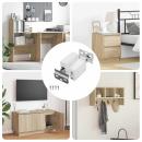 ARDEBO.de - Schrankhängemontagebügel 261 pcs Weiß 70 x 46 x 19 mm