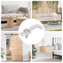 ARDEBO.de - LED Streifen Clips 12 pcs Transparent 2 x 1 x 0.5 cm