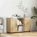 ARDEBO.de - Sideboard Sonoma-Eiche 88,5 x 30,5 x 55,5 cm Holzwerkstoff